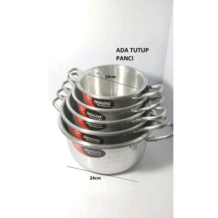 Panci Set Jawa Isi 5 Pcs/ Panci Tinggi Alumunium Tebal Jawa Maspion