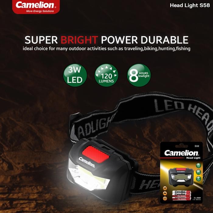 Camelion Head Lamp LED 3W S58 - Head Lamp Camelion LED