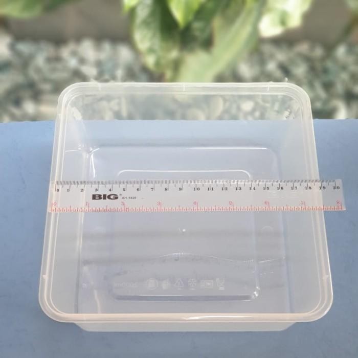 (Allthebest) Thinwall Square 2000ml / Thinwall Kotak 2000ml. Isi 25pcs