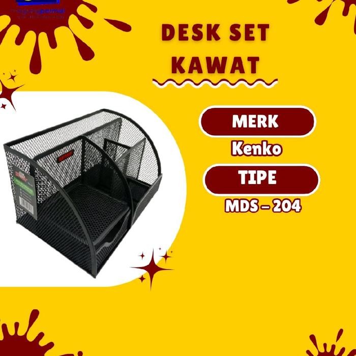 

Melayani Faktur Pajak! Desk Set Kenko Mds-204 (Tempat Alat Tulis Kawat)