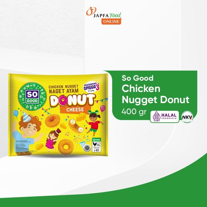 

Pilihan- So Good Chicken Nugget Donut Cheese / Naget Ayam Keju 400Gr