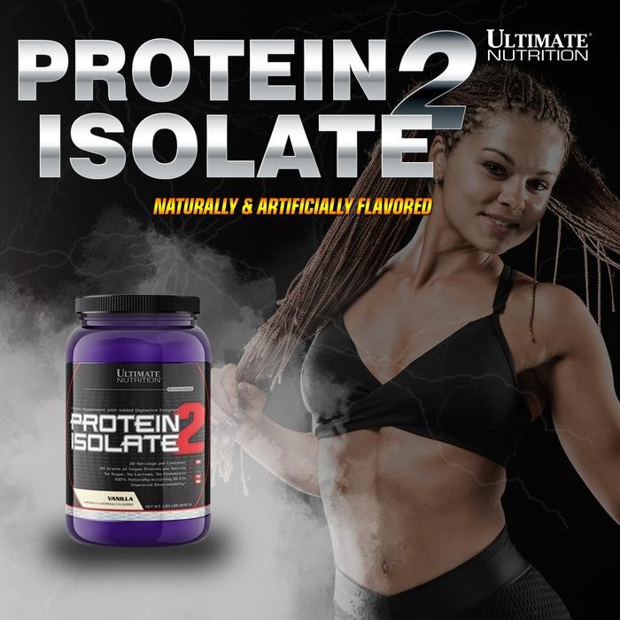 Ultimate Nutrition Protein Isolate 2 / Suplemen Gym/ Suplemen Protein Pembentuk Otot protein shake