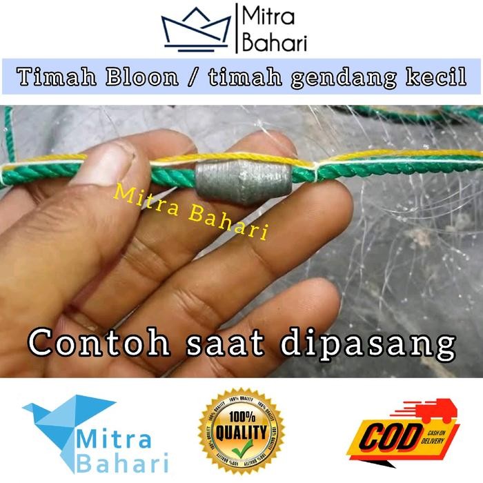 Timah Jaring Ikan Timah Bloon 100 Timah Pemberat Jaring Timah Kiloan Timah Cod Timah Gendang Kecil