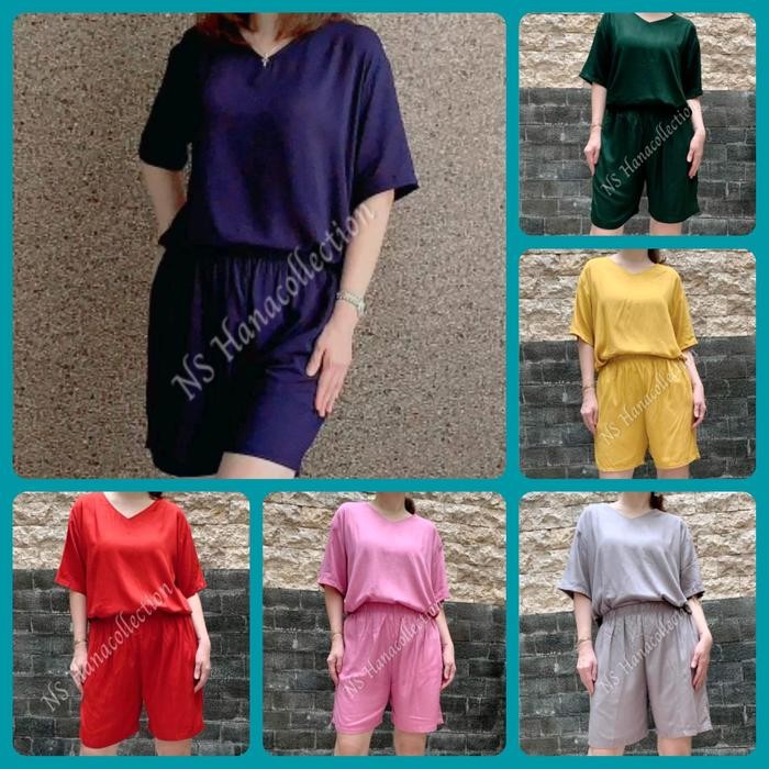 Sorella Beachwear - Baju Tidur Santai Wanita / Baju Tidur Setelan / Piyama Wanita