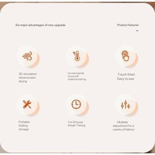 Folding Portable Heater / Mesin Pengering Pakaian Portable / Alat Pengering Baju Listrik Portable /