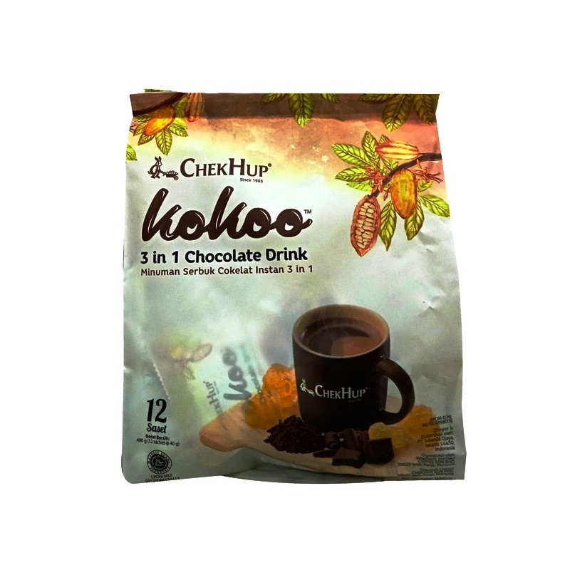 

S42706 CHEK HUP 3IN1 KOKOO COKLAT CHOCO DRINK 480GR (12X40GR) PACK MAJU BERSAMA (20250910)