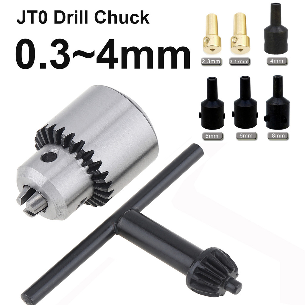 0.3-4mm JTO Drill Collet Chuck with 1/4'' Chuck Inner Hole Diameter