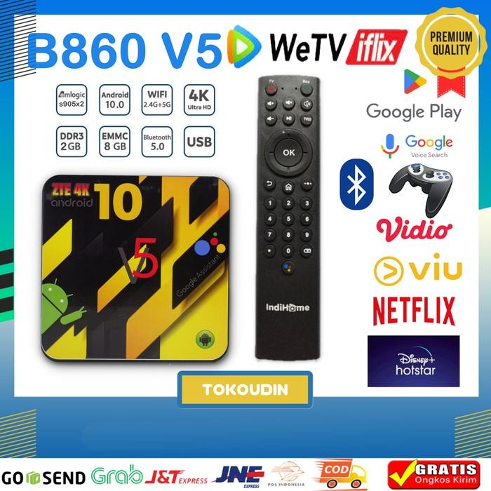 New STB Android BOX ZTE 4K B860H V5 Full Aplikasi
