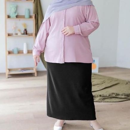 Pilihan- Rok Span Tanpa Belahan Size Jumbo Xxl Bb 70-90Kg / Span Scuba Tanpa Belah