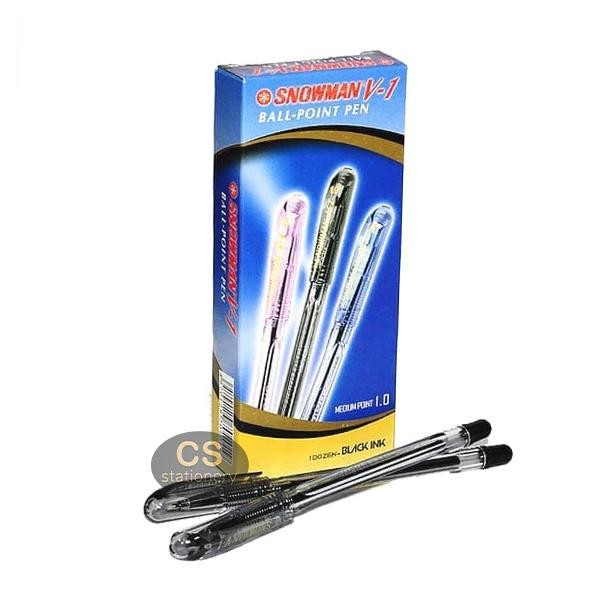 Pilihan- Pulpen / Bolpen Snowman V1 (12 Pcs)