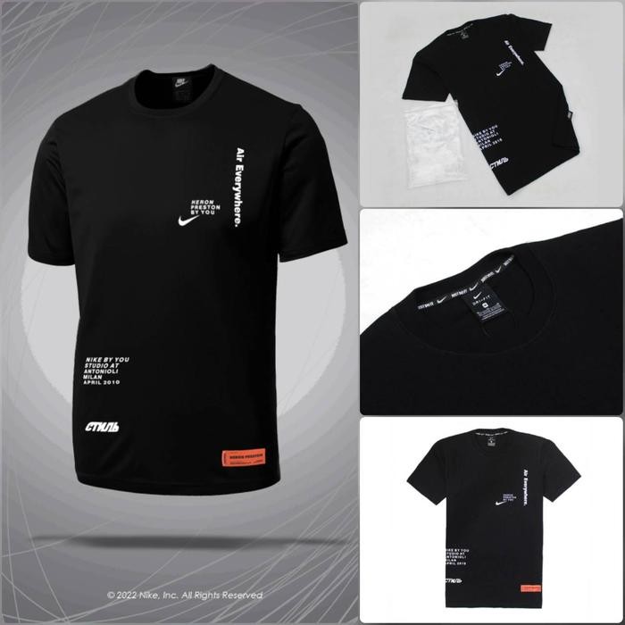 Pilihan- Kaos Nike Heron Preston Hitam Pria Grade Original Tees Nike Sporty Tee