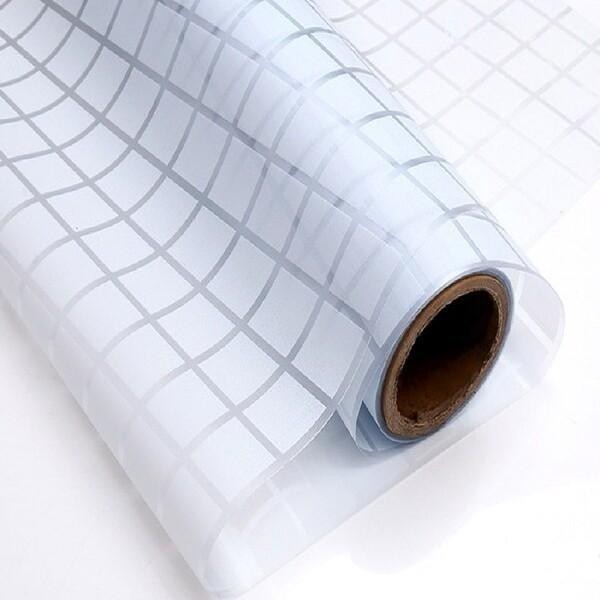 New Stiker kaca glass sticker sandblast sunblast lebar 90cm motif kotak