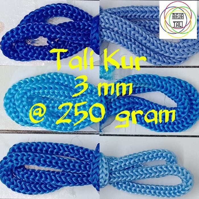 

New Tali kur PP Murah Uk 3mm @250 gram 93 Mtr Variasi 90 Warna Pilihan