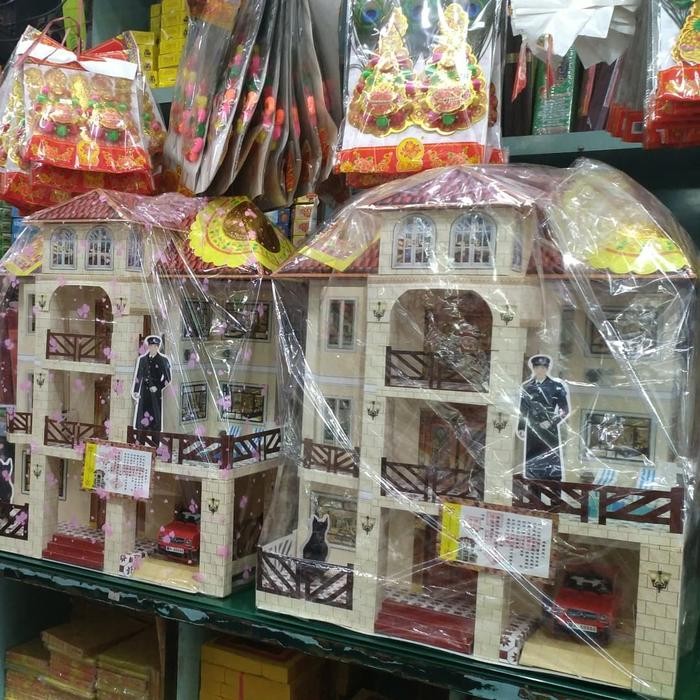 Rumah Kertas Sembahyang Leluhur Uk 4 Tingkat Promo 