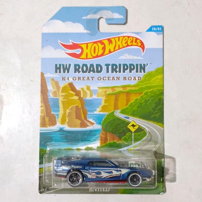 Pilihan- Hotwheels Hot Wheels Rivited Biru 2014 Road Trippin K4 Great Ocean Road Base Besi