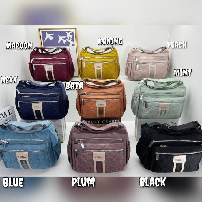 TAS SELEMPANG WANITA ORI CHIBAO KANVAS 6Sleting