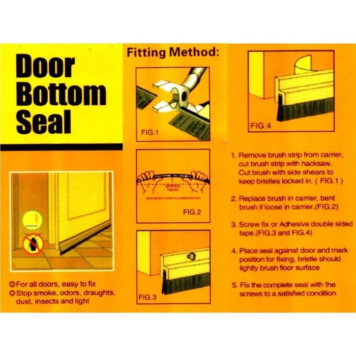 Penutup Celah Door Seal Bulu Celah Pintu Door Brush Bottom Seal Pintu