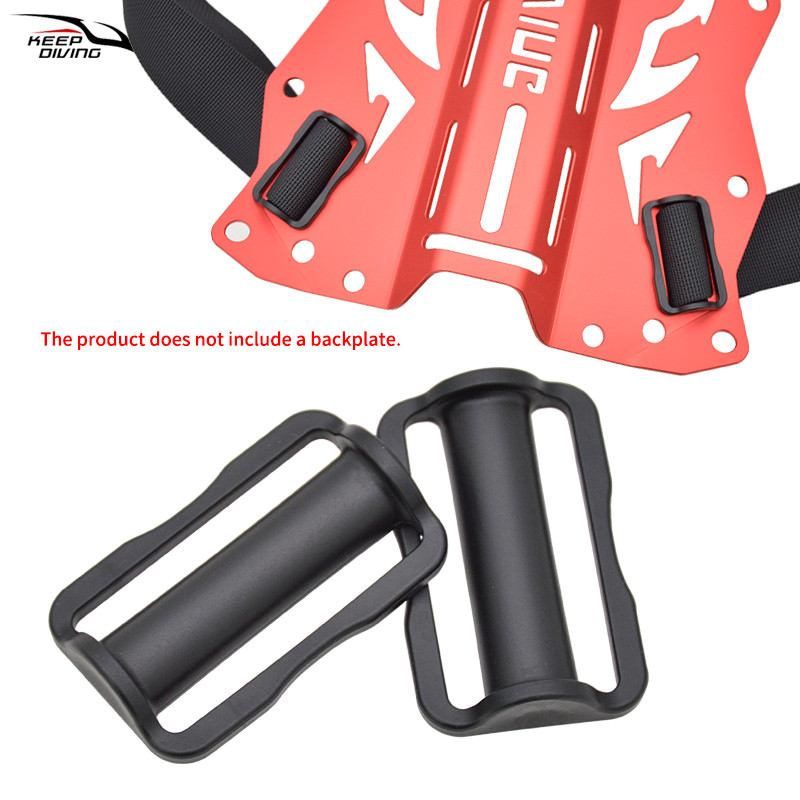 IMPORT 2pcs Plastic-steel Scuba Diving Belt Webbing Keeper Fits 5cm Webbing Strong & Durable