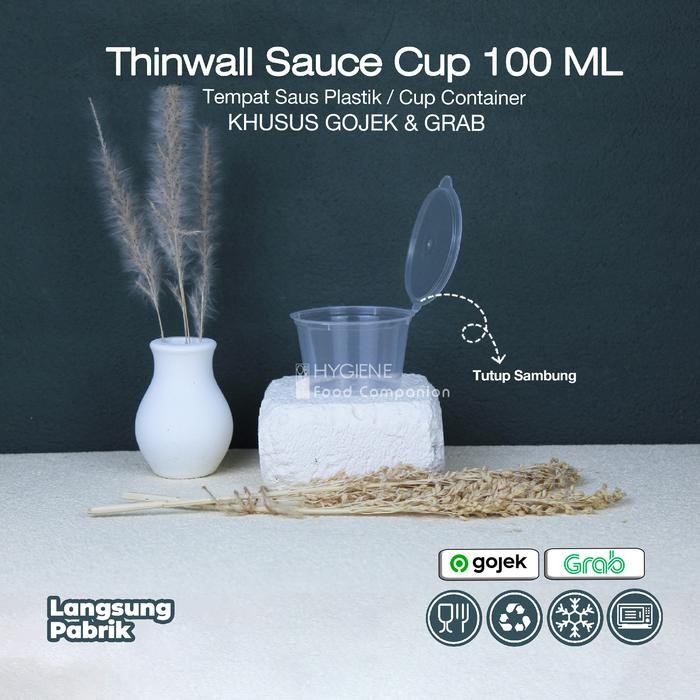 Tempat Cup Puding 100ml Container - Thinwall Cup Puding 100ml