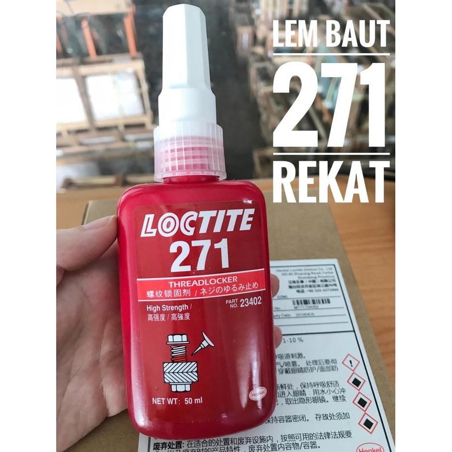 Lem Baut Loctite271 / Loctite threadlocker 271 (50 ml)
