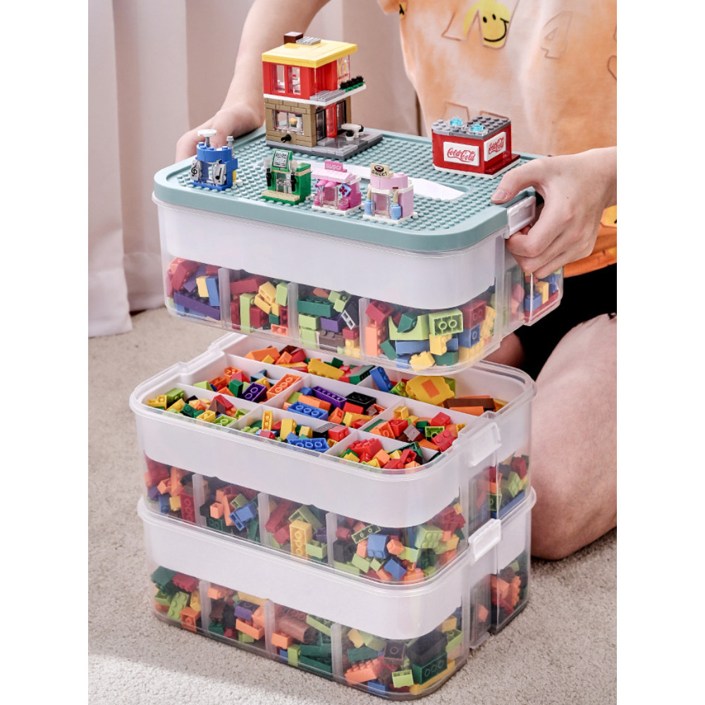 Building Blocks Storage Box Stackable Lego-Compatible Storage