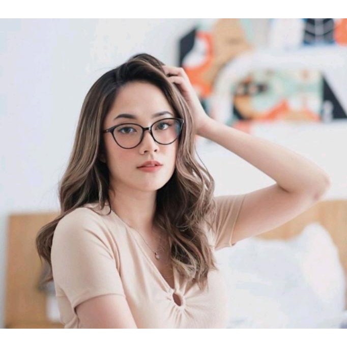 Frame Kacamata Nathalie Frame Optik Kacamata Cat Eye 608
