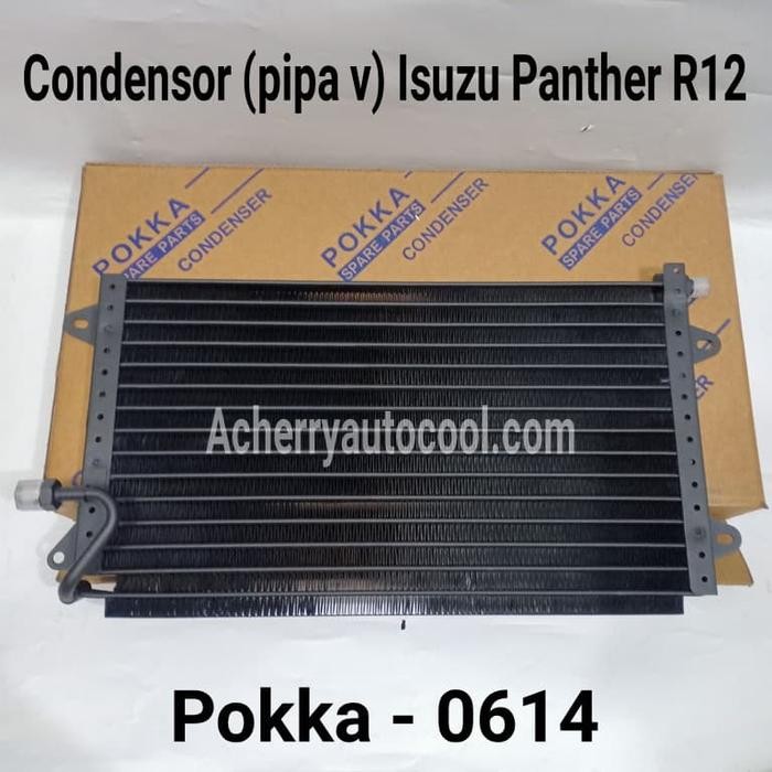 Ready stock] Condensor Kondensor Radiator Ac Mobil (pipa v) Isuzu Panther R12