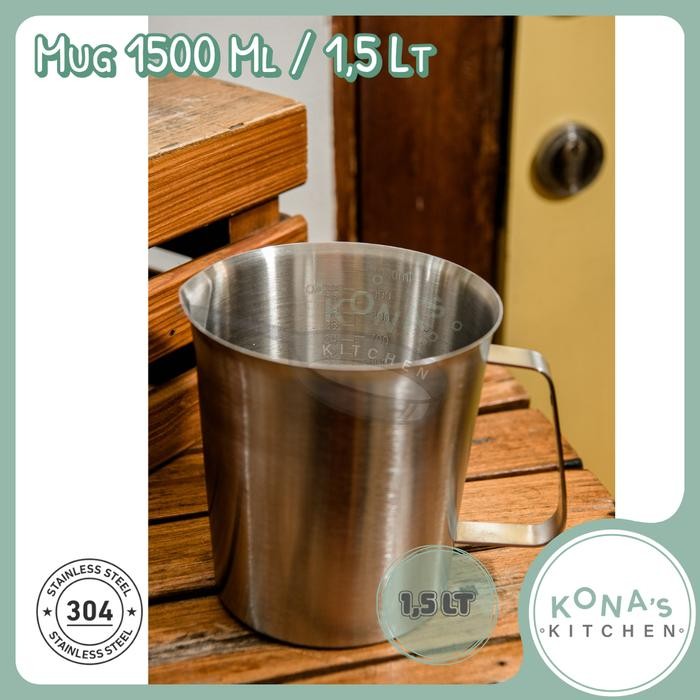 ASLI Mug 1500 CC (JZL29) / Mug Stainless 1500 Ml READY STOCK