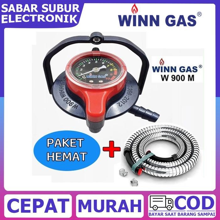 Winn Gas Regulator Meter W 900 - Pengunci Ganda