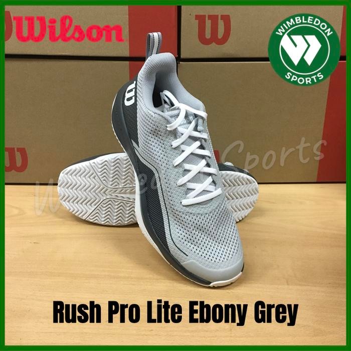 SEPATU WILSON RUSH PRO LITE EBONY GREY / SEPATU TENIS WILSON RUSH PRO