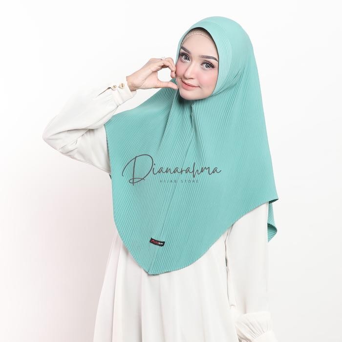 Sedia Azka Hijab - Jilbab Hijab Instan matt Jersey Size L Bergo Mariam Plisket Jilbab Nyaman