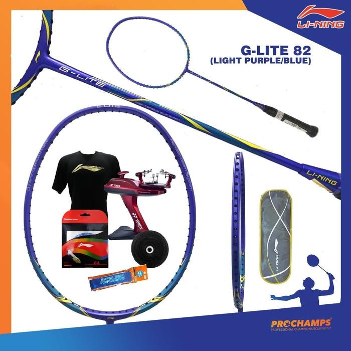 PAKET LINING G LITE 82 RAKET BADMINTON ORIGINAL