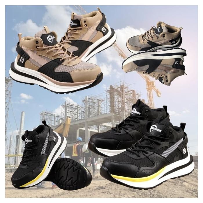 Sepatu Safety Sport Pria Wanita Ujung Besi Model Kings Caterpillar Promo 