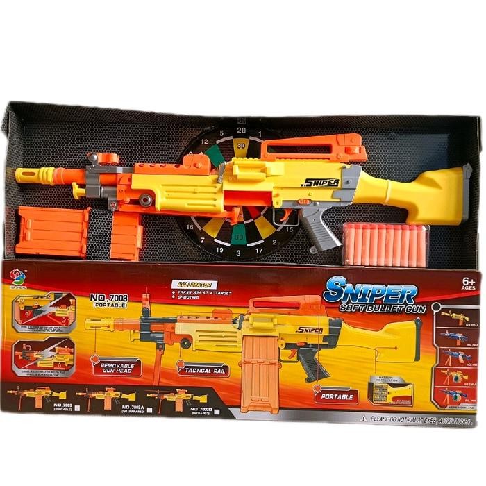 sygk- Tembak Blaster Sniper Soft Bullet Gun Semi Auto Blaster Gun Peluru Busa
