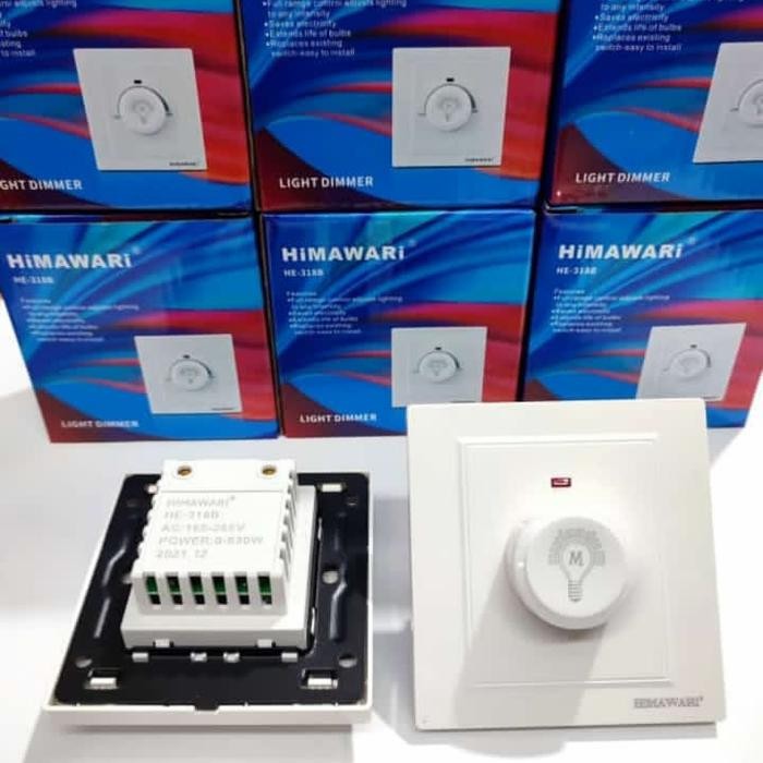Stop Kontak Dimmer +Lampu Merek Meiwa