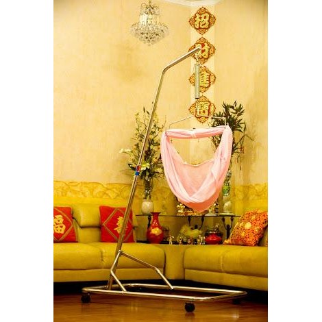 TGR Tiang ayunan ayun bayi orient stainless tipe pancing