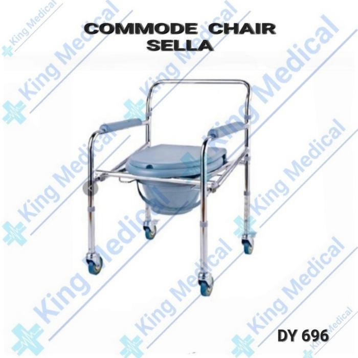 Ready Commode Chair Kursi BAB Sellaco Pakai Roda