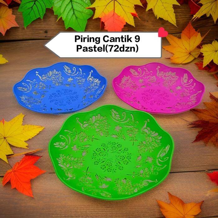 DJJ Piring Rotan Plastik Buah Bunga - Piring Plastik Rotan - DV