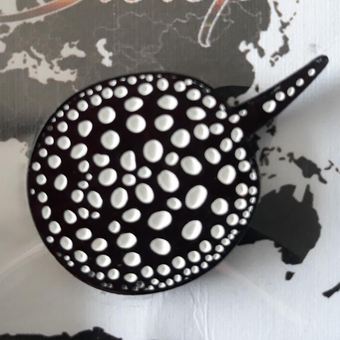 Merchandise Pin Metal Stingray Black Diamond best seller