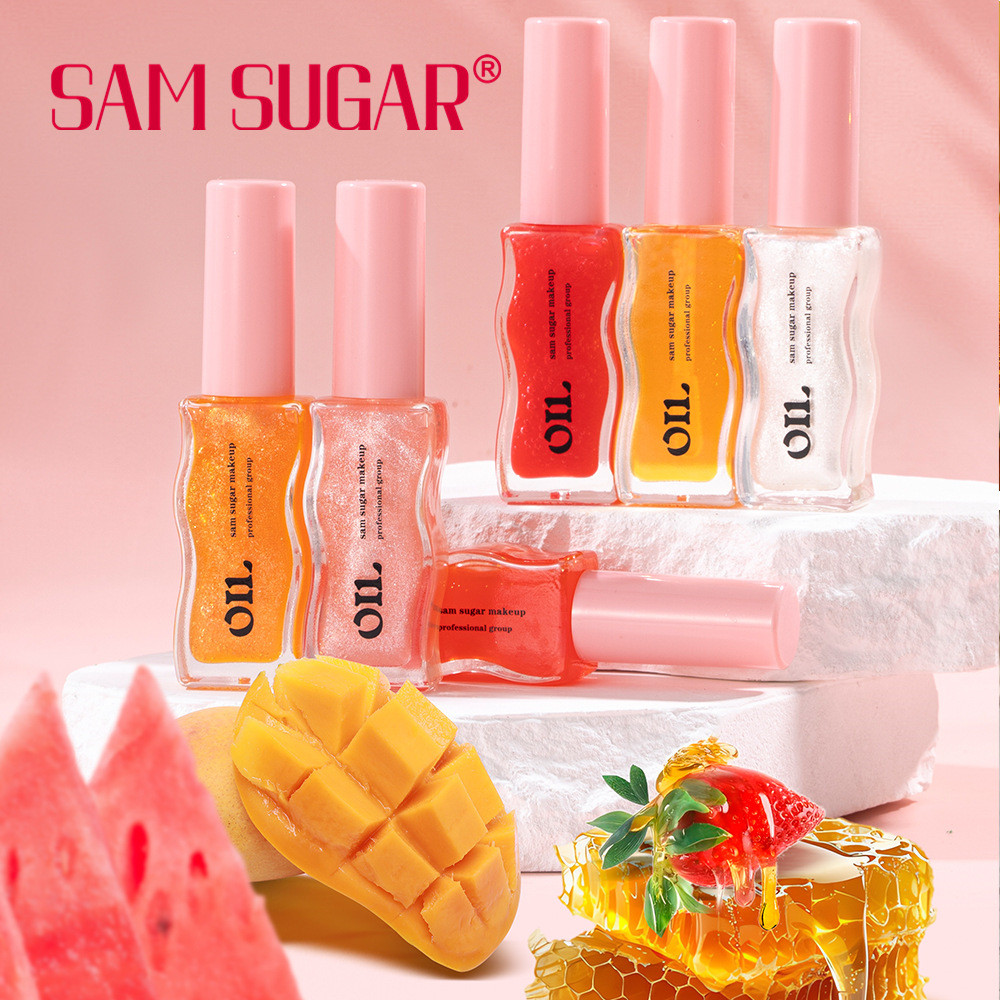 IMPORT Fruit Honey Essence Lip Oil Sexy Plump Lip Jelly Strawberry Tinted Lip Liquid Waterproof