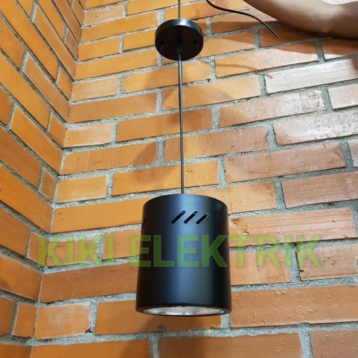 KAP LAMPU GANTUNG OUTBOW 5 INCH BULAT FITTING E27 + BASE SATUAN