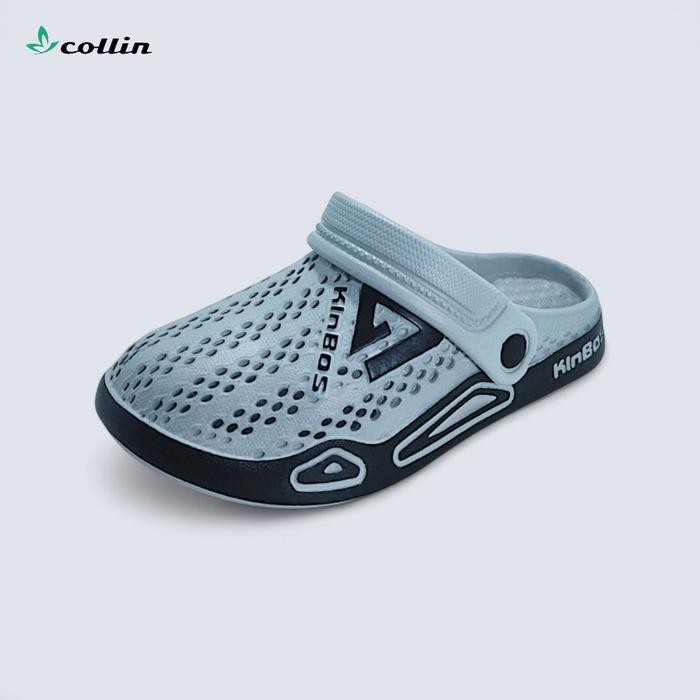 pw5d-Kinbos Sandal Slip On Baim Tali Belakang Anak Laki-Laki Karet Eva Empuk Cantik