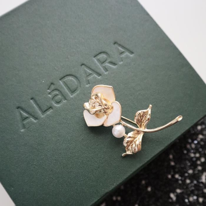 ORIGINAL Bros Rose Hijab Premium Aladara Whites Daisy READY STOCK