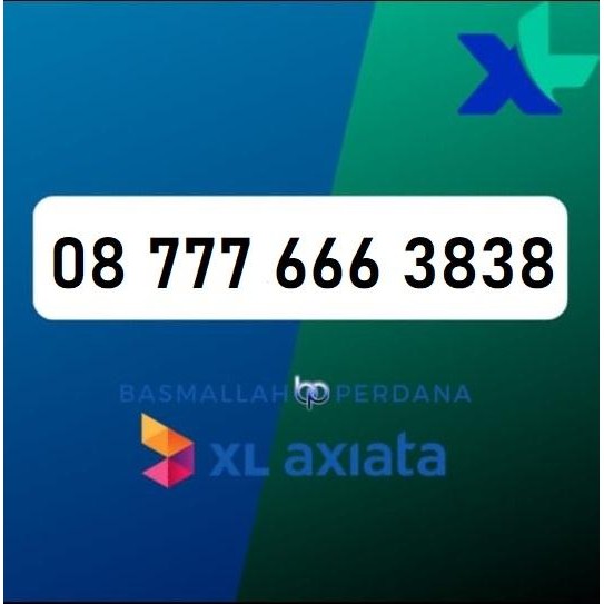 Nomor Cantik XB 777 666 3838 Perdana XL 4G 5G YOP925