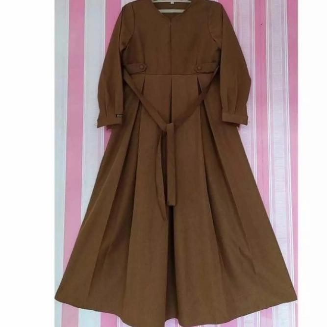 ASLI Baju Gamis PNS Pemda Coklat Tua READY STOCK