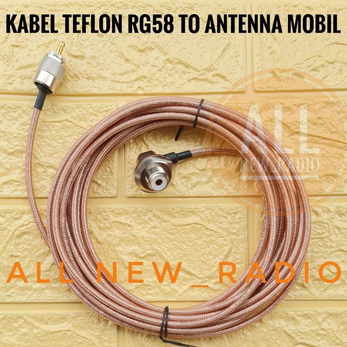 Ready KABEL ANTENA MOBIL RG58 7METER KABEL TEFLON RADIO RIG MOBIL RG58 MURAH