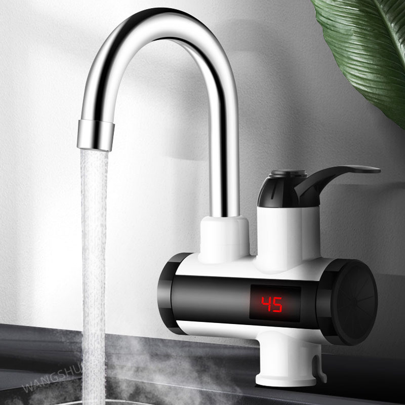 Electric Kitchen Water Heater Tap Instant Hot Water Faucet Heater Cold Heating Faucet Tankless Insta