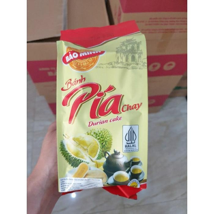 Bpom Pia Durian Vietnam Banh Pia Chay /Pia Vietnam Enak Halal 300Gr