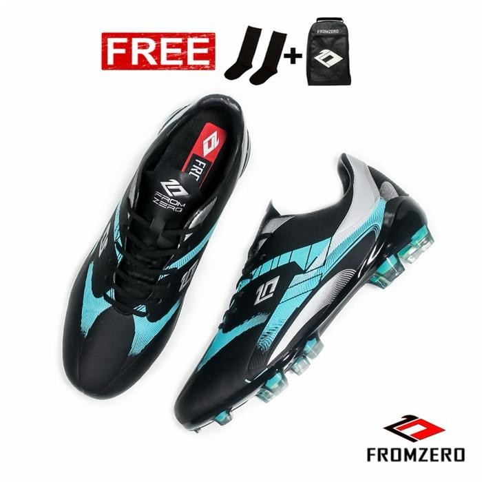 Ortuseight Sports - Sepatu Sepak Bola Fromzero Zenith In Fg Black Tosca 38 - 44