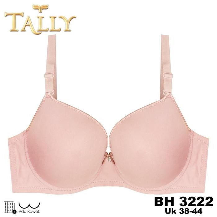 [BRA BUAH KELAPA] TALLY Sarwendah 2 Pcs BH 3222 Bra Wanita Dewasa Ada Kawat Bahan Nylon Busa tipis